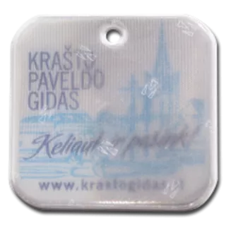 pehmoheijastin logolla