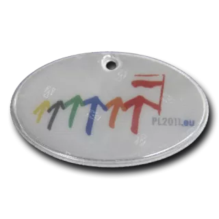 heijastin omalla painatuksella