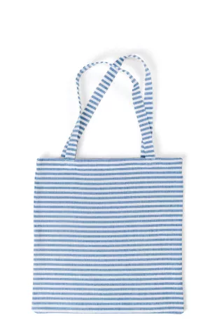 Medbo Puuvillakassi Sininen