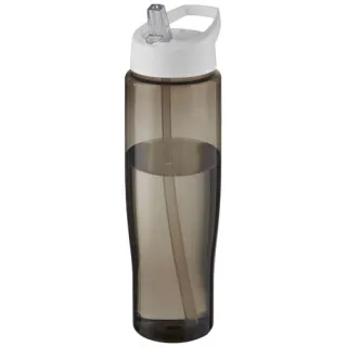 H2o Active® Eco Tempo 700 Ml:n Urheilujuomapullo Nokallisella Korkilla Valkoinen / Hiili