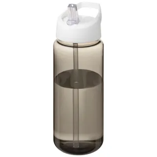 H2o Active® Octave Tritan™ 600 Ml Urheilujuomapullo Nokallisella Korkilla Hiili / Valkoinen