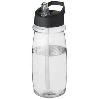 H2o Active® Pulse 600 Ml -urheilujuomapullo Kaatonokkakannella Läpinäkyvä / Musta