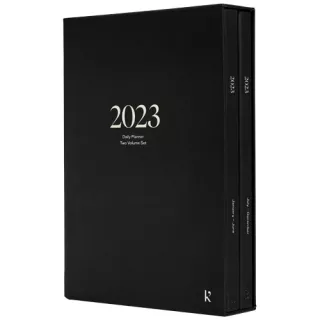 Karst® Kovakantinen A5-päiväkalenterisarja Musta