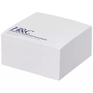 Keskikokoinen Block Mate®-muistiokuutio, 4b, 55x55 Valkoinen