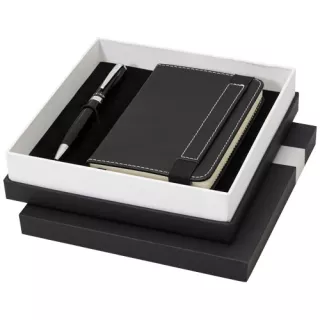 Legatto A6-kokoisen Muistikirjan Ja Kuulakärkikynän Sisältävä Lahjapakkaus Musta