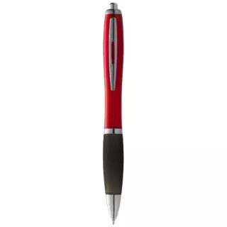 Nash-kuulakärkikynä, Värillinen Runko, Musta Grippi. Sininen Muste Punainen