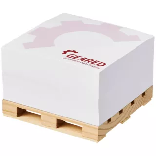 Pallet Block Mate®-muistiokuutio Lavalla, 1c, 100x100 Valkoinen