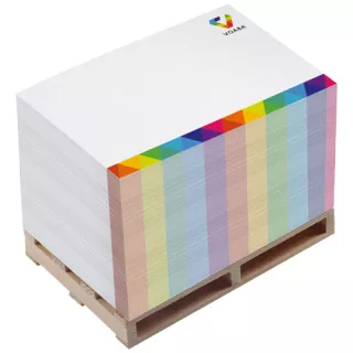 Pallet Block Mate®-muistiokuutio Lavalla, 2a, 120x80 Valkoinen