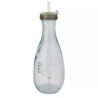 Polpa Kierrätyslasipullo Pillillä Kirkas Läpinäkyvä