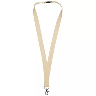 Turvaklipsillinen Puuvillasta Valmistettu Dylan-kaulanauha Natural