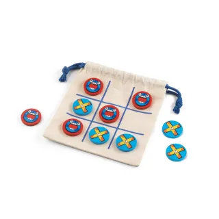 Crosses. Klassinen Leikkipuusta Tehty 10-osainen Ristinolla-peli Natural (vaalea)