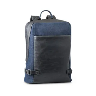 Divergent Backpack I. Kannettavan Tietokoneen Reppu Jopa 15'6'' Denimistä Ja Pu:sta Navy-sininen