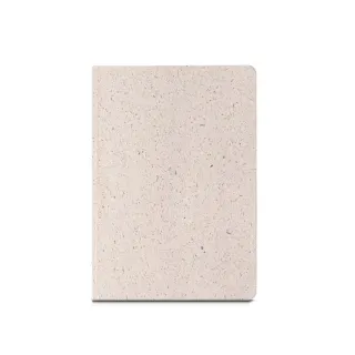 Organic Semi-rigid. A5-muistilehtiö, Jonka Puolijäykkä Kansi On Valmistettu Orgaanisesta Norsunmateriaalista (95%) Natural (vaalea)