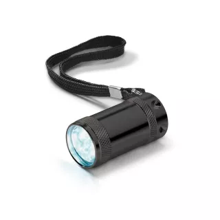 Sado. Alumiininen Taskulamppu Musta