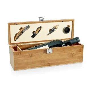 Syrah. Bambusta Ja Sinkistä Valmistettu Viinisetti Natural