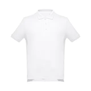 Thc Adam Wh. Miesten Lyhythihainen Puuvillainen Poolopaita. Valkoinen Väri Valkoinen