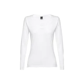 Thc Bucharest Women Wh. Pitkähihainen Vyöllä Varustettu Naisten T-paita Valkoinen