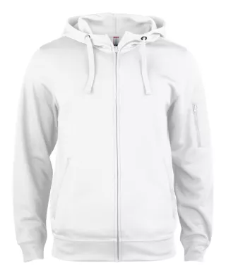Clique Basic Active Hoody Full Zip  Valkoinen