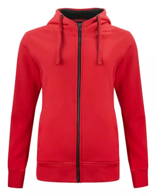 Clique Classic Hoody Full Zip Ladies Punainen