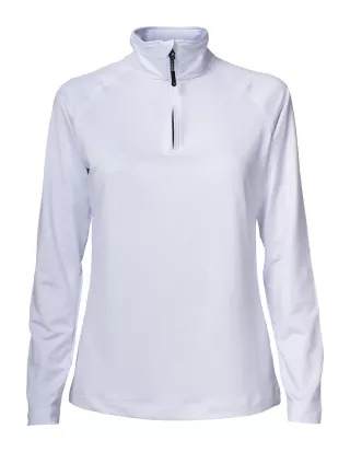 Cutterandbuck Coos Bay Half Zip Ladies Valkoinen