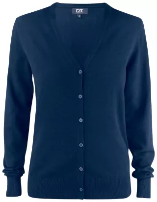 Cutterandbuck Oakville Cardigan Ladies Tumman Sininen