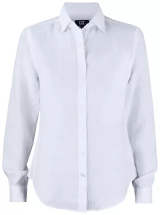 Cutterandbuck Summerland Linen Shirt Ladies Valkoinen