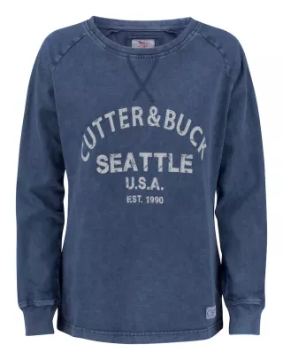 Cutterandbuck Thorp Denim Crew Ladies