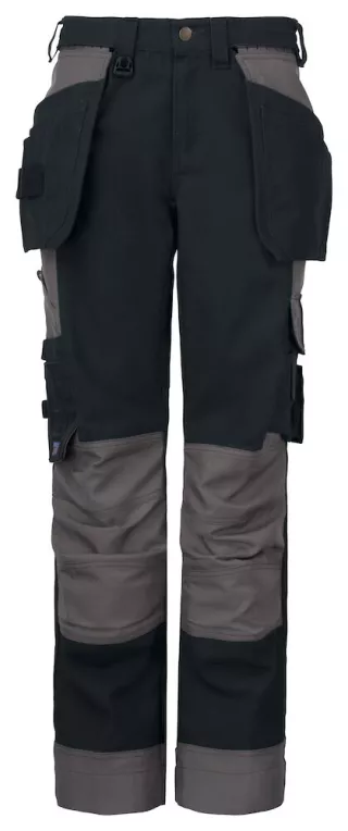 Projob 5522 Naisten Riipputaskuhousut Musta