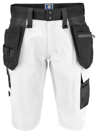 Projob 5562 Stretch Shortsit Valkoinen