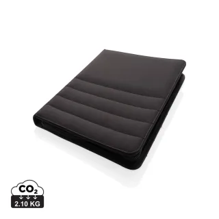 Impact Aware™ Rpet A4 Portfolio Vetoketjulla Musta