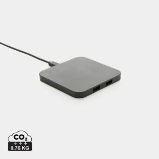 Rcs 10w Langaton Laturi Usb Porteilla Kierrätetystä Muovista Musta