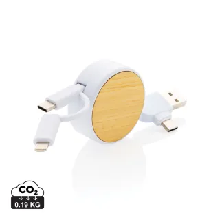 Rcs Ontario 6-in-1 Sisäänvetäytyvä Kaapeli Valkoinen