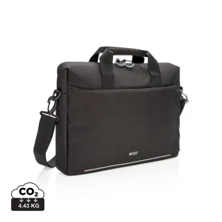 Swiss Peak Rfid-suojattu Laptoplaukku - Pvc Vapaa Musta