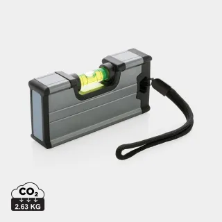 Taskukokoinen Vesivaakaviivain Magneetilla Harmaa