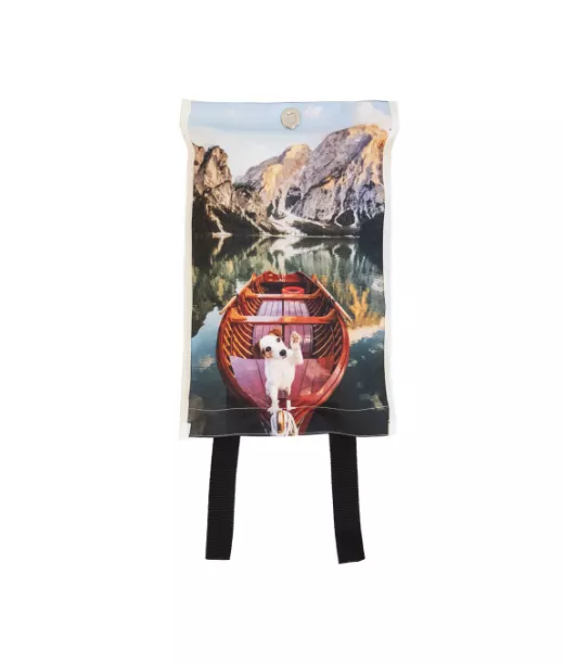 Sammutuspeite omalla logolla