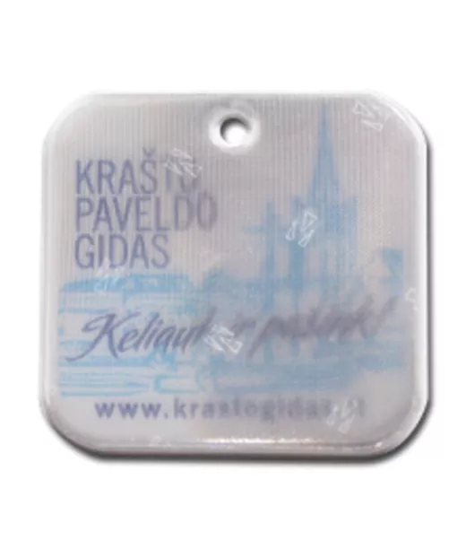 pehmoheijastin logolla