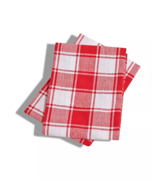 Keittiöpyyhe, 2 Kpl Punainen