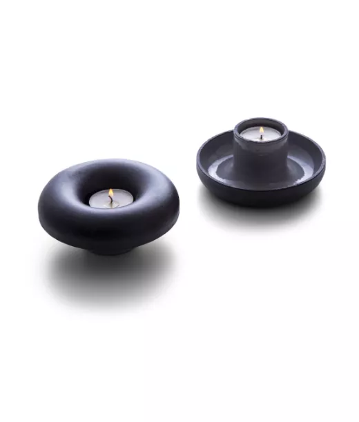 Kynttilänjalka, 2 Kpl Musta