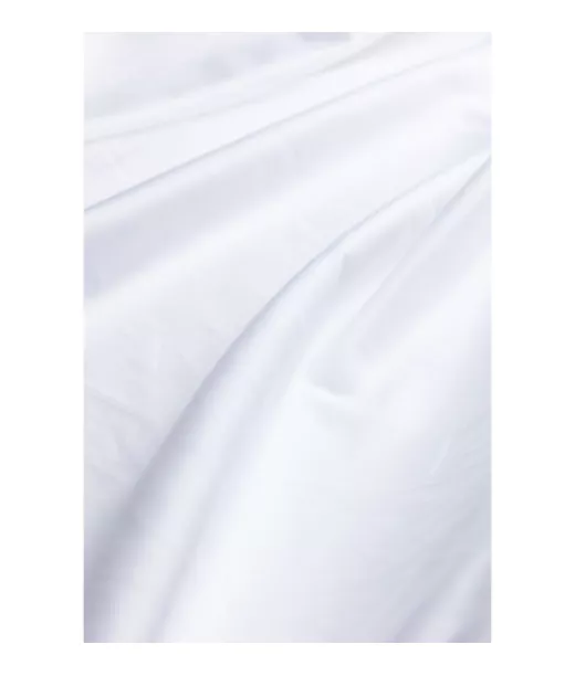 Muotoonommeltu Satiinialuslakana  Valkoinen
