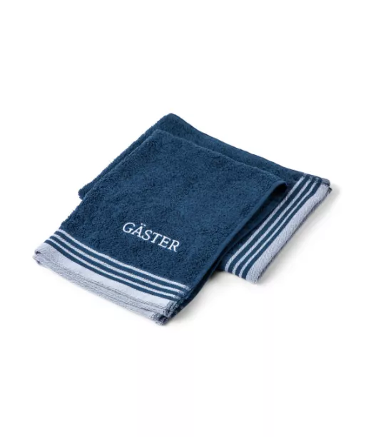 Vieraspyyhe, 2 Kpl / Pakkaus Tummansininen