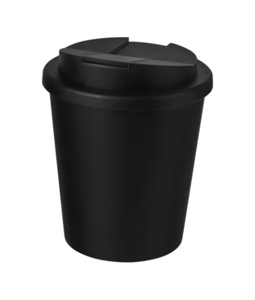 Americano® Espresso 250 Ml Kahvimuki Kierrätetystä Materiaalista Läikkymiseltä Estävällä Kannella Musta