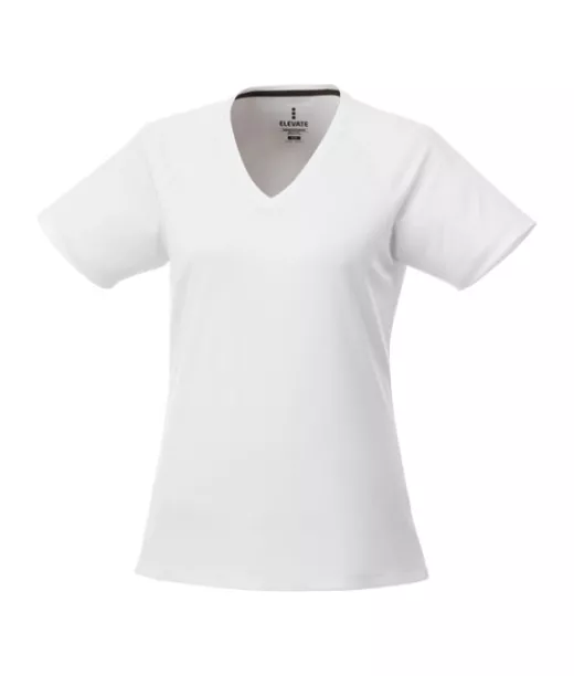 Amery Lyhythihainen Naisten Cool Fit T-paita, V-aukko Valkoinen