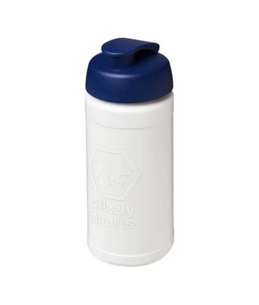 Baseline Rise 500 Ml:n Juomapullo Läppäkannella Valkoinen / Sininen