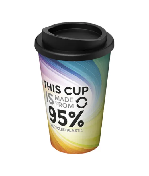 Brite-americano® Recycled 350 Ml:n Eristetty Kahvimuki Valkoinen / Musta