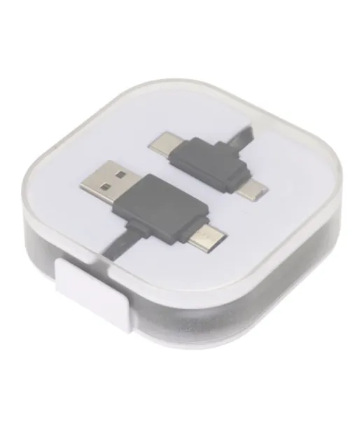 Colour-pop-latauskaapeli Kotelolla Musta