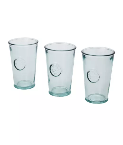 Copa 3-osainen Setti 300 Ml:n Juomalaseja Kierrätyslasista Kirkas Läpinäkyvä