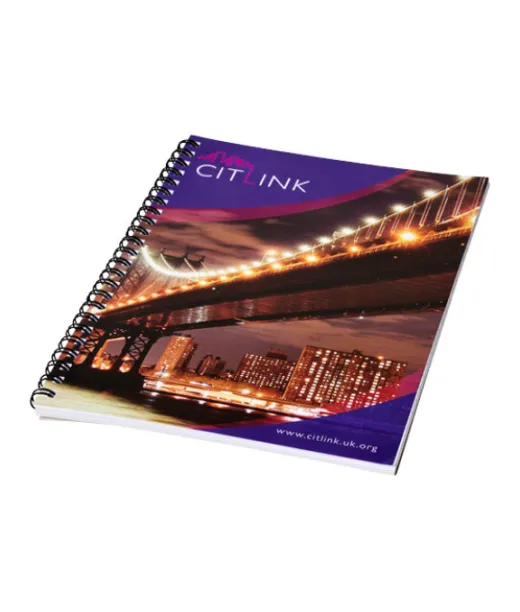 Desk-mate® Kierremuistikirja, A4 Valkoinen / Musta