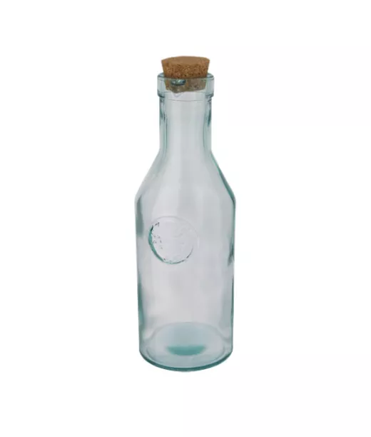 Fresqui Karahvi Kierrätyslasista, Kansi Korkkia Kirkas Läpinäkyvä