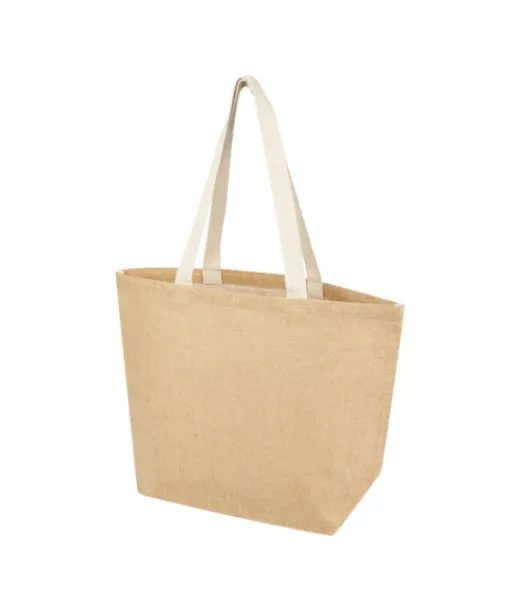 Juta 300 G/m² Juuttikassi 12 L Natural / Valkoinen