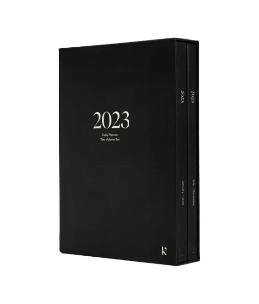 Karst® Kovakantinen A5-päiväkalenterisarja Musta